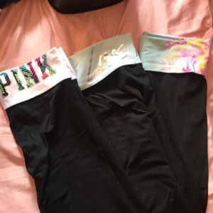 VS Pink Yoga leggings bundle
